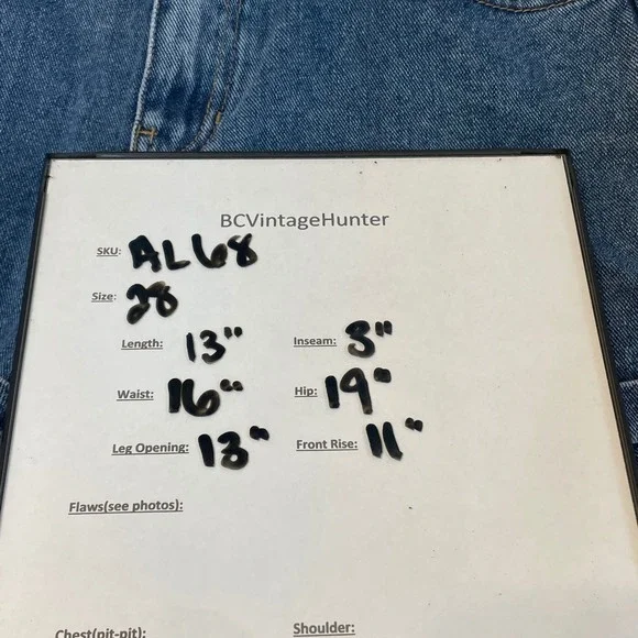 PacSun Mom Shorts Medium Wash High Waisted Denim Jean Shorts Size 28 AL68 - Picture 2 of 8